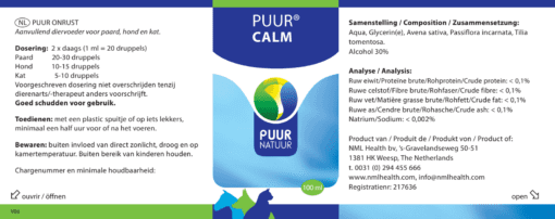 PUUR Calm 100ml EAN 8718182710403