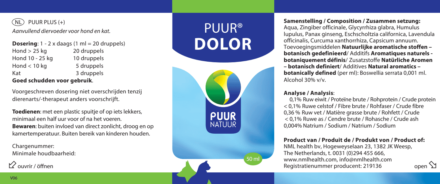 PUUR Dolor 50ml HK EAN 8718182710618