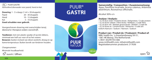 PUUR Gastri 100ml EAN 8718182710748