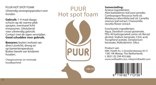 PUUR Hot Spot foam 148 ml EAN 8718182712728