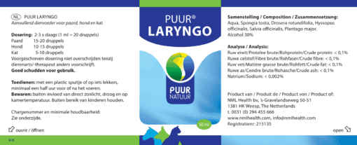 PUUR Laryngo 50ml EAN 8718182710212