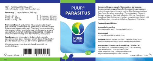 PUUR Parasitus 60c HK EAN 8718182710939