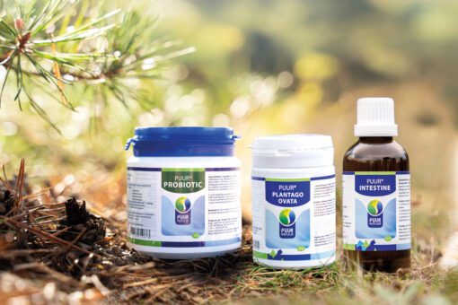 PUUR Probiotic + plantago + intestine 2025 sfeer productfoto 50gr