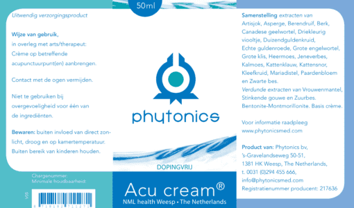 Phytonics Acu cream 50ml EAN 8718182711271